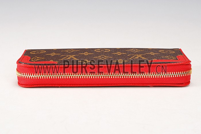 Louis Vuitton Zippy Wallet Retiro Wallet Red