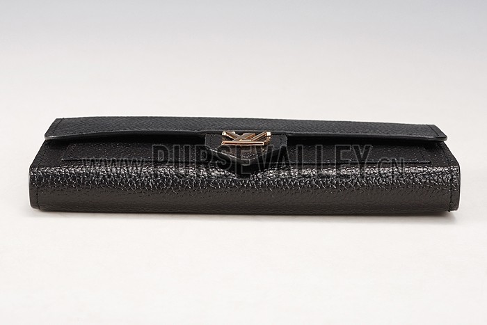 Louis Vuitton Lockme Wallet Black