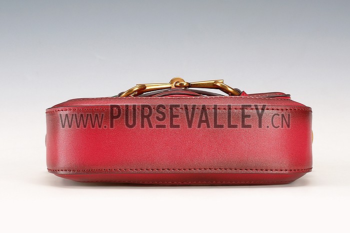 Gucci Lady Web GG Small Canvas Bag Dark Red