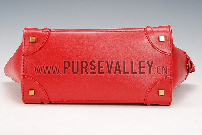 Celine Mini Luggage Red