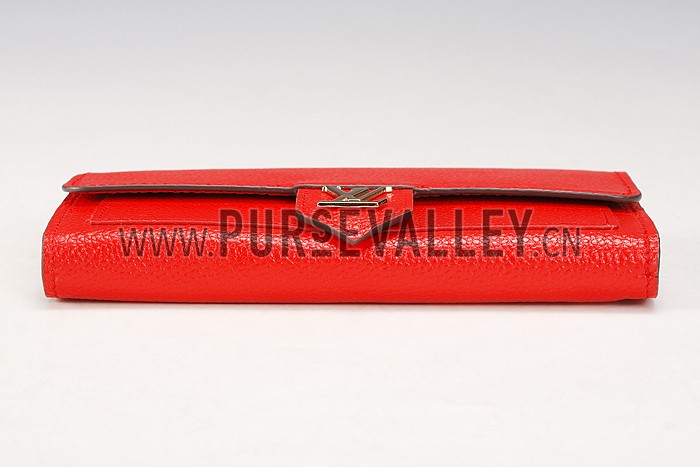 Louis Vuitton Lockme Wallet Red