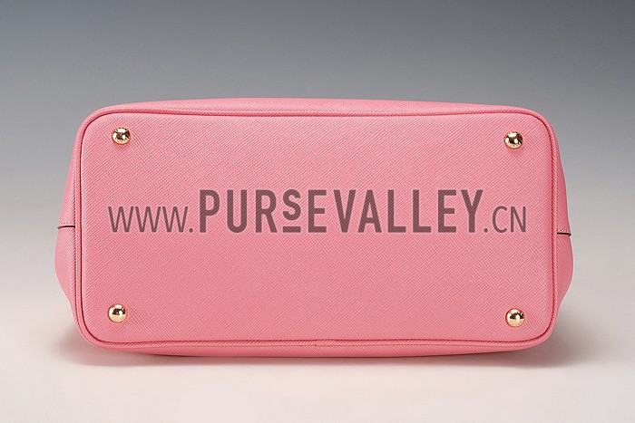 Prada Saffiano Double Tote Pink