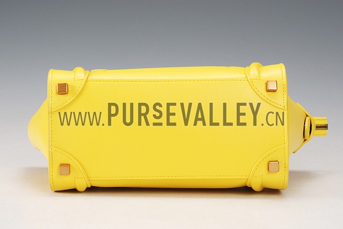 Celine Micro Luggage Yellow