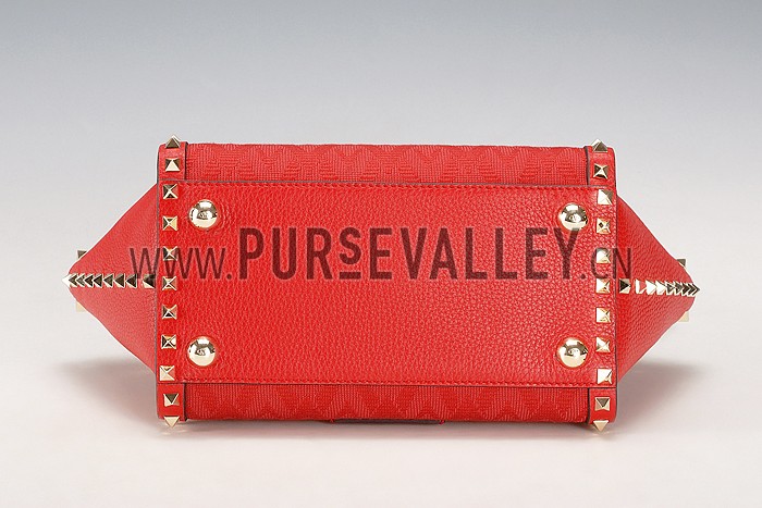 Valentino RockStud Shoulder Red Bag