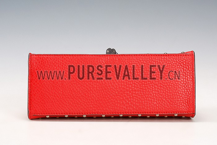 Gucci Miss Bamboo Studded Bag Red