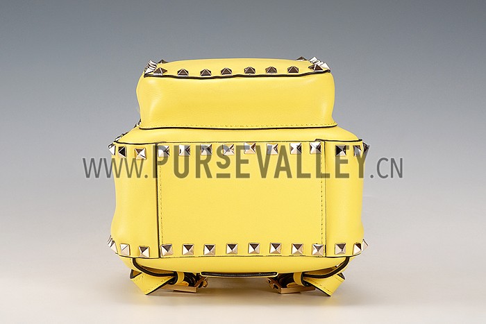 Valentino RockStud Yellow Backpack