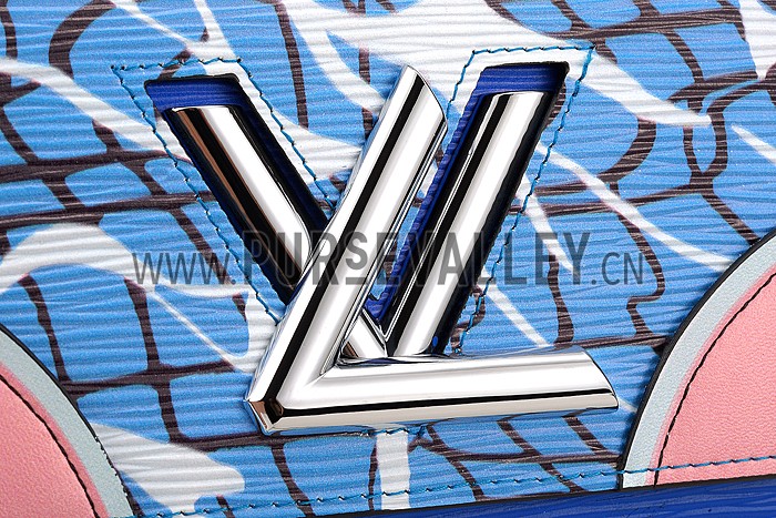 Louis Vuitton Twist Epi Leather Aqua Print Bag