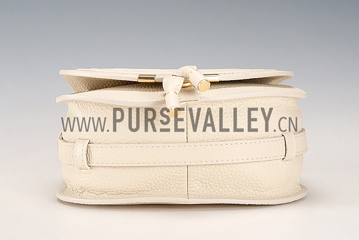 Chloe Marcie Flap Small Shoulder Bag Beige