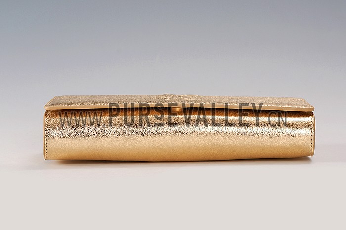 Saint Laurent Belle De Jour Clutch Gold 608312