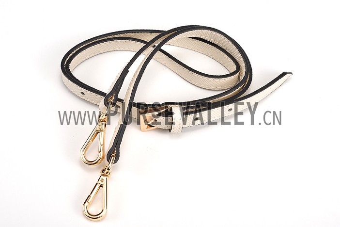 Prada Saffiano Double Tote White