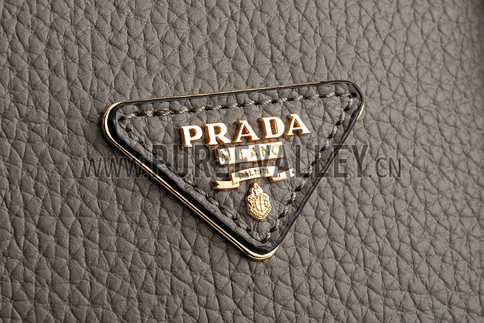 Prada Double Tote Dark Grey