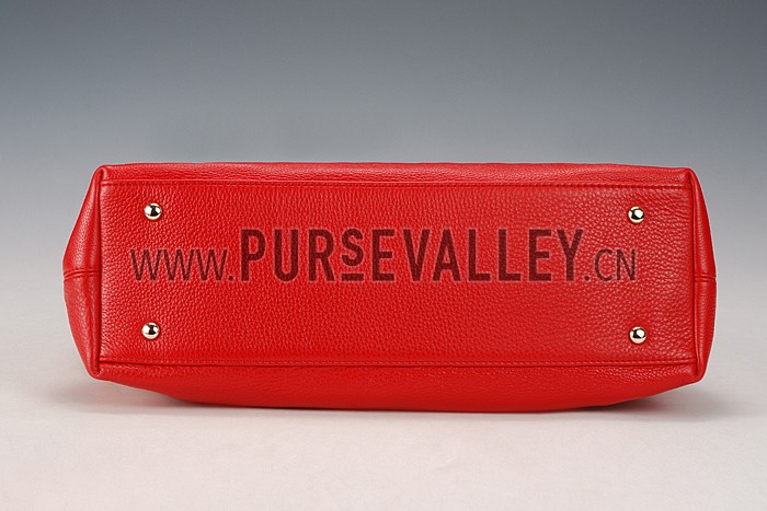 Gucci Soho Leather Top Handle Red Bag