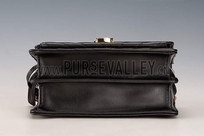 Saint Laurent High School Matelasse Medium Bag Black