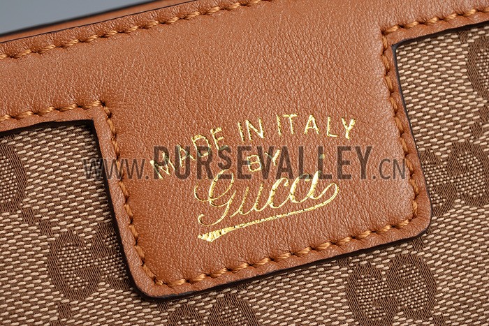 Gucci Swing Ebony/Tan Tote Small