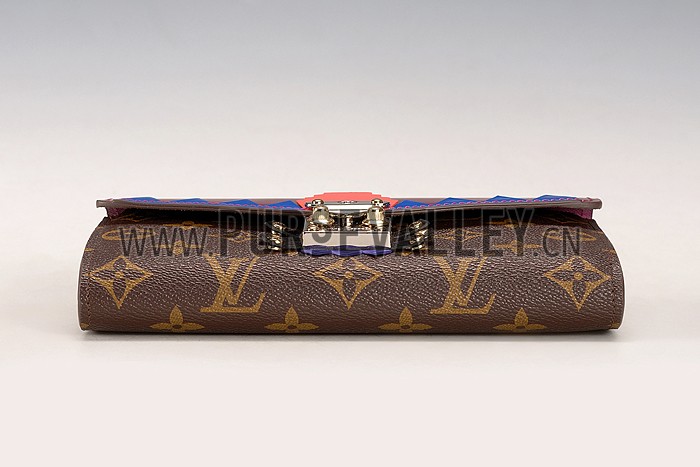 Louis Vuitton Monogram Totem Chain Wallet Plum