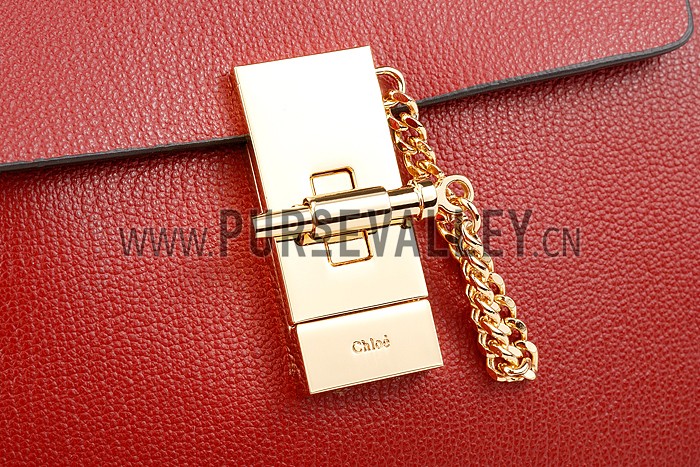 Chloe Drew Bag Dark Red