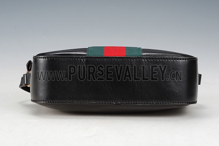 Gucci Bee Detail Black Leather Bag