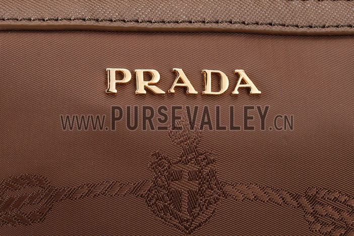 Prada Nylon Purse Brown
