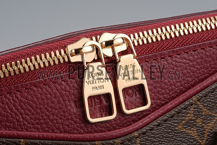 Louis Vuitton Monogram Pallas BB Dark Red PM Bag