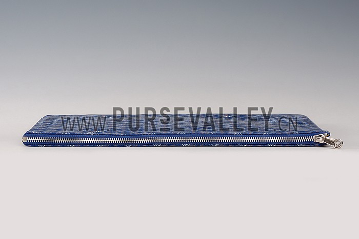 Goyard Zipped Pouch Blue