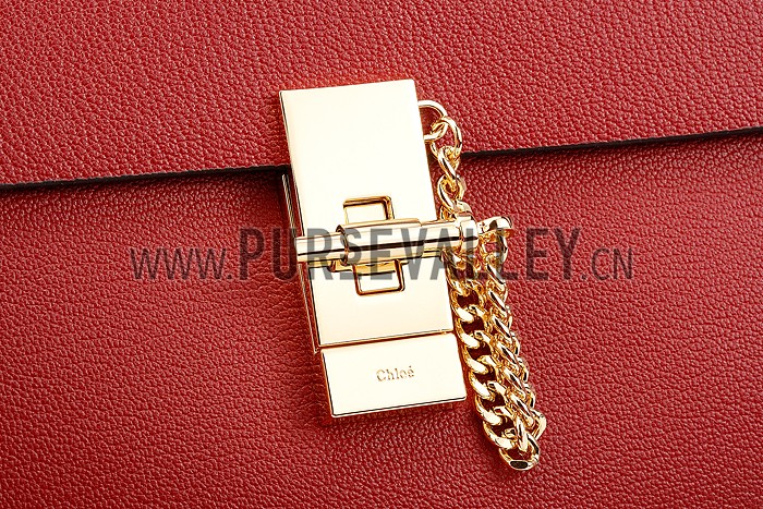 Chloe Drew Large Bag Dark Red