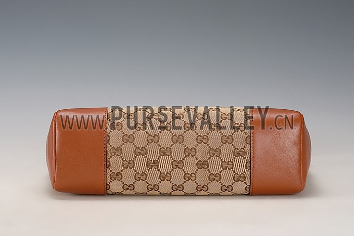 Gucci Original GG Canvas Messenger Flap Bag Brown