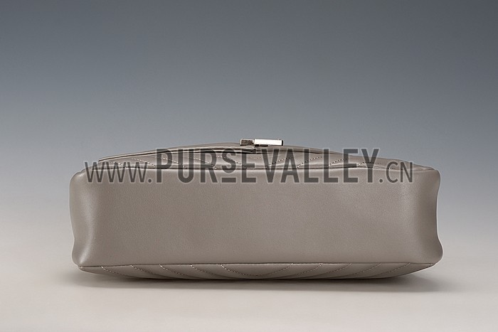 Saint Laurent College Matelasse Large Bag Grey