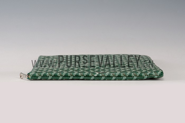 Goyard Zipped Pouch Green