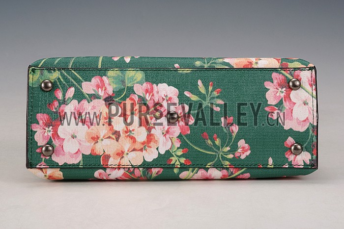 Gucci Bamboo Daily Blooms Bag Emerald Green