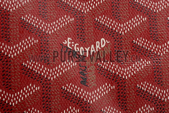 Goyard St Louis Tote Dark Red