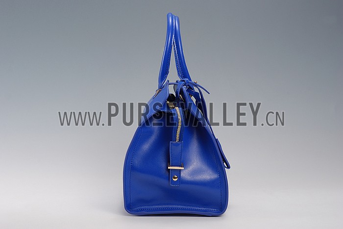 YSL Classic Cabas Y Medium Bag Dark Blue 608326