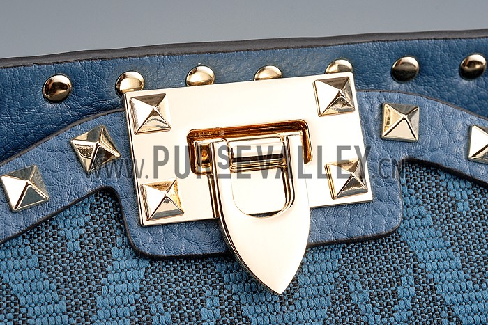 Valentino Viva Valentino Fabric Top Handle Bag Blue