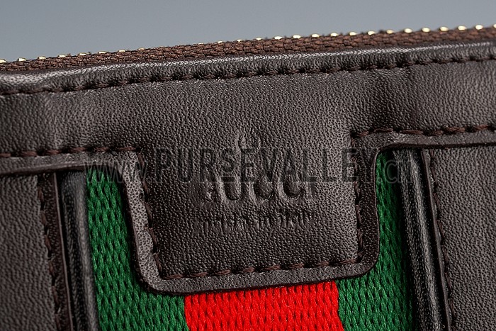 Gucci Vintage Web GG Canvas Wallet Brown