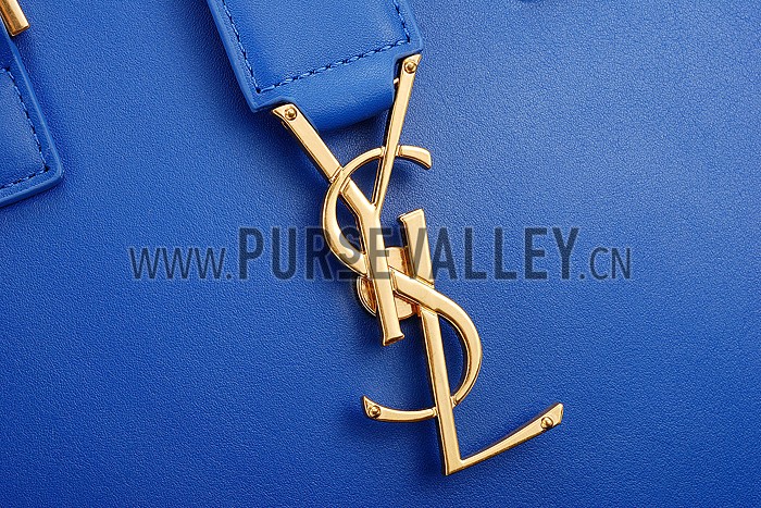 Saint Laurent Monogramme Baby Cabas Royal Blue Bag