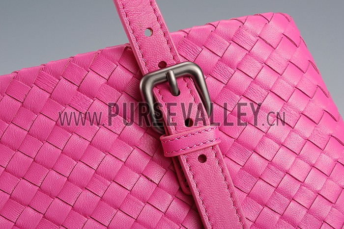 Bottega Veneta Intrecciato Roma Bag Pink