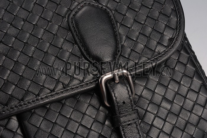Bottega Veneta Washed Gardena Black Bag