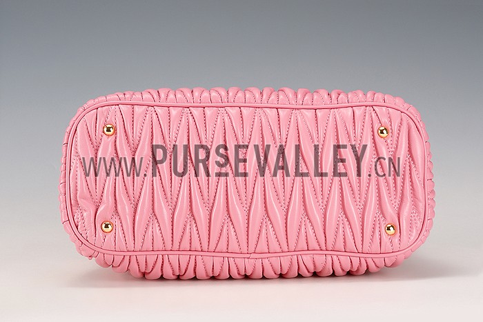 Miu Miu Matelasse Tote Pink