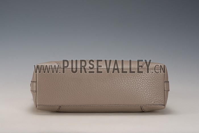 Gucci Miss GG Leather Hobo Grey