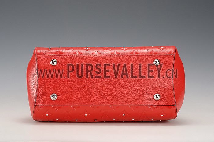 Louis Vuitton Montaigne Empreinte Studs BB Red