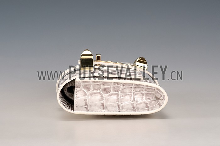 Hermes Medor Crocodile Leather Himalayan Clutch 18926681