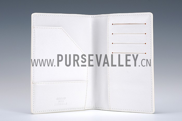 Goyard White Passport Cover 18926624