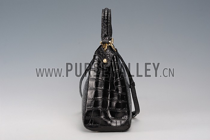 Fendi Small Peekaboo Black Leather Bag 608298
