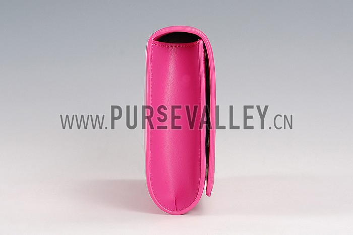 Saint Laurent Belle De Jour Clutch Fuchsia 608313