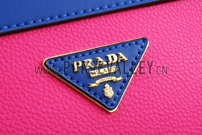 Prada Shoulder Handbag Fuchsia and Blue