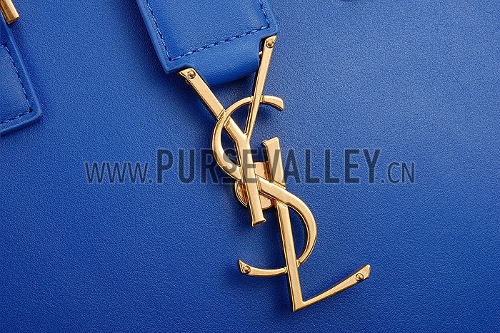 Saint Laurent Monogram Cabas Medium Royal Blue Bag