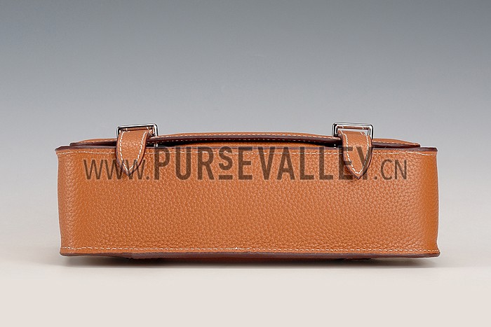 Hermes Man Messenger Large Tan Bag