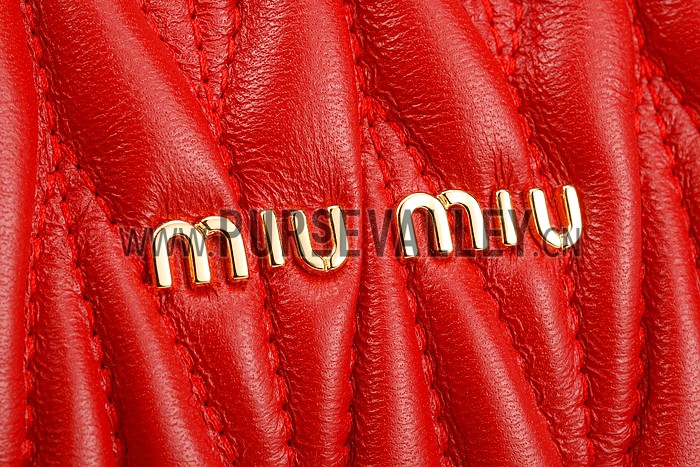 Miu Miu Matelasse Doctor Red Bag