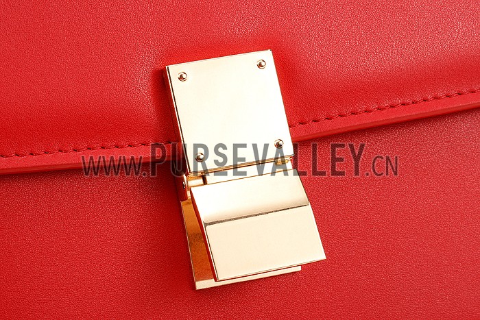 Celine Box Bag Red