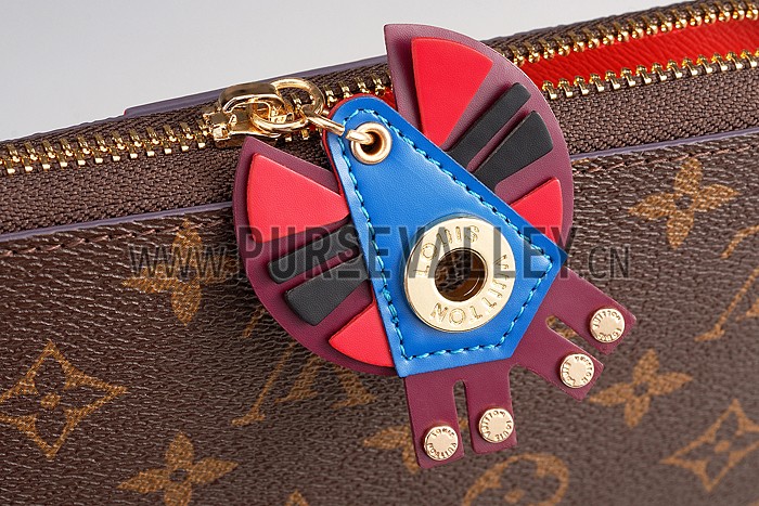 Louis Vuitton Monogram Totem Zippy Wallet Flamingo