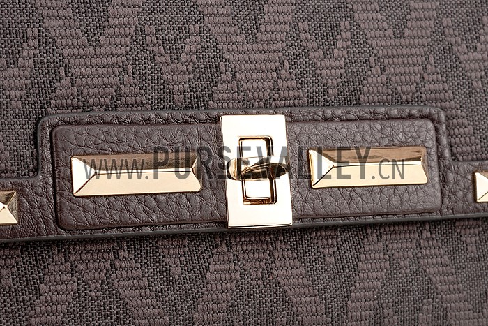 Valentino Viva Valentino Fabric Medium Tote Bag Military Green